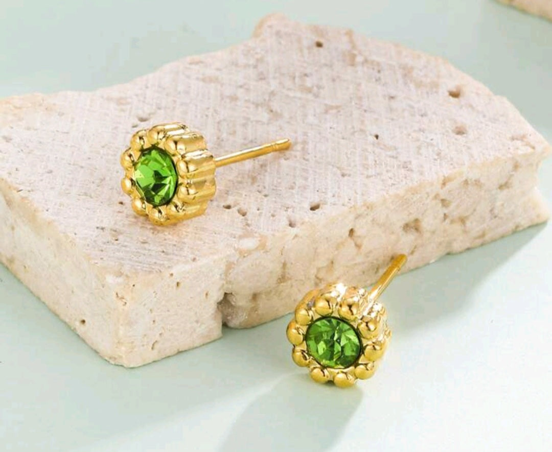 CRISTAL STUD EARRINGS