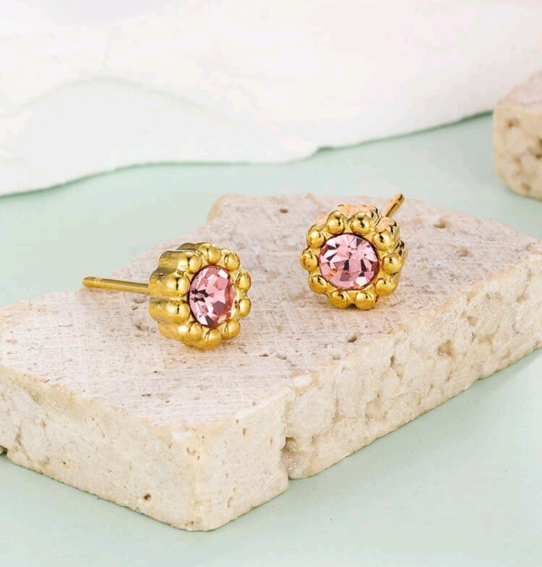 CRISTAL STUD EARRINGS