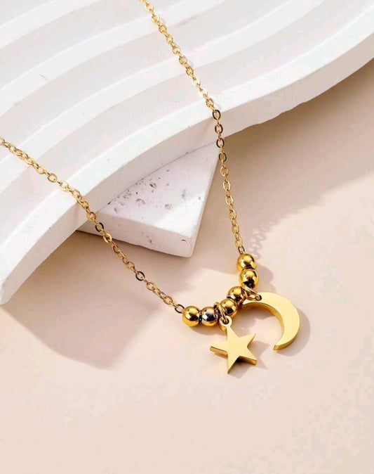 MOON & STAR NECKLACE