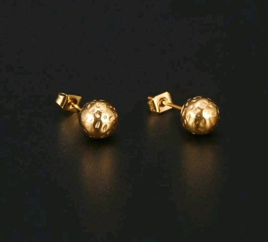 ROUND STUD EARRINGS