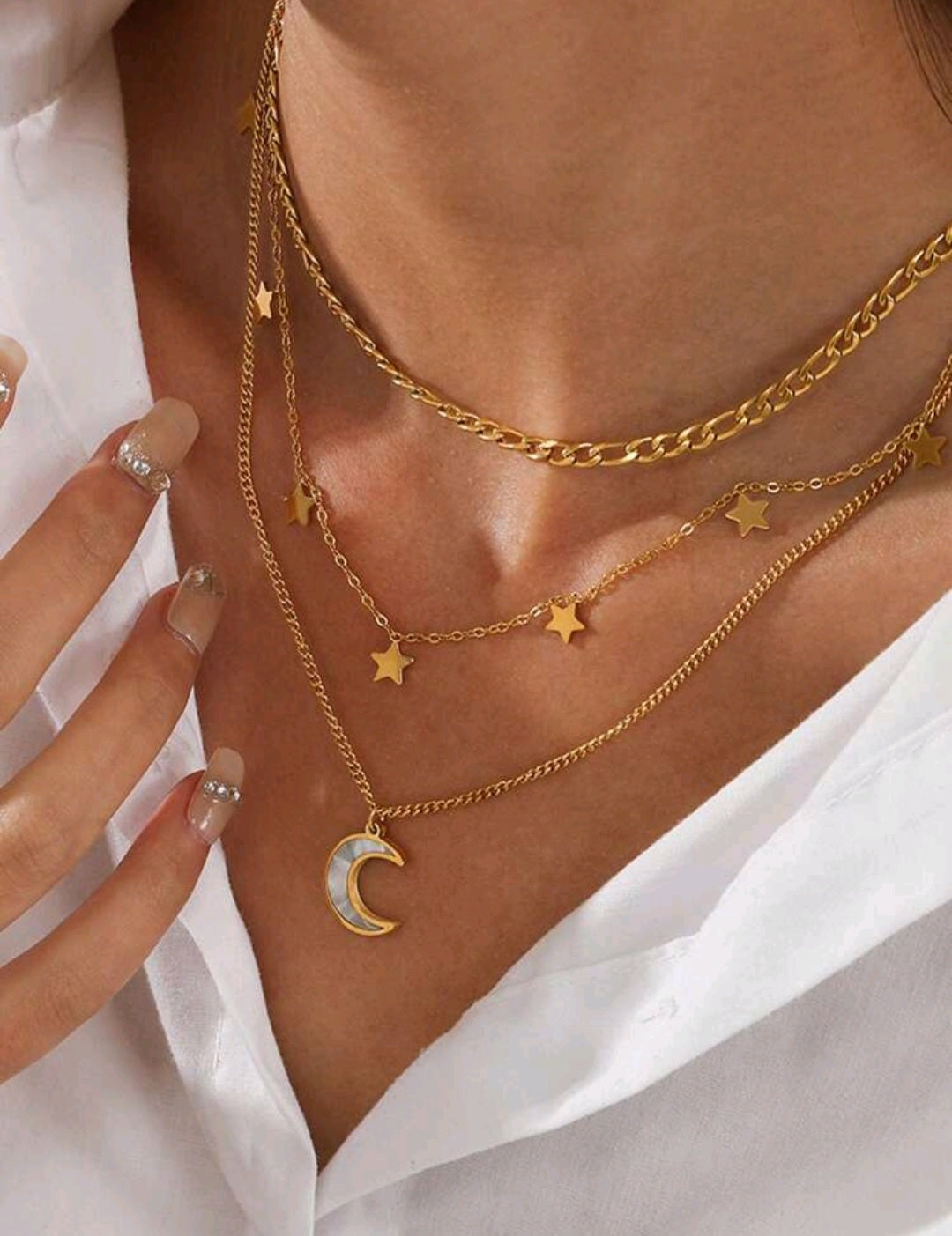 MOON LAYERED NECKLACE
