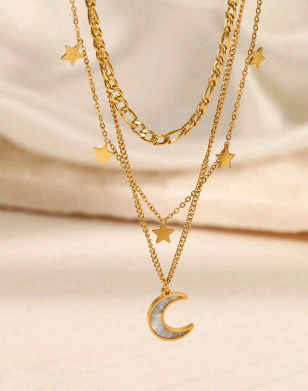 MOON LAYERED NECKLACE
