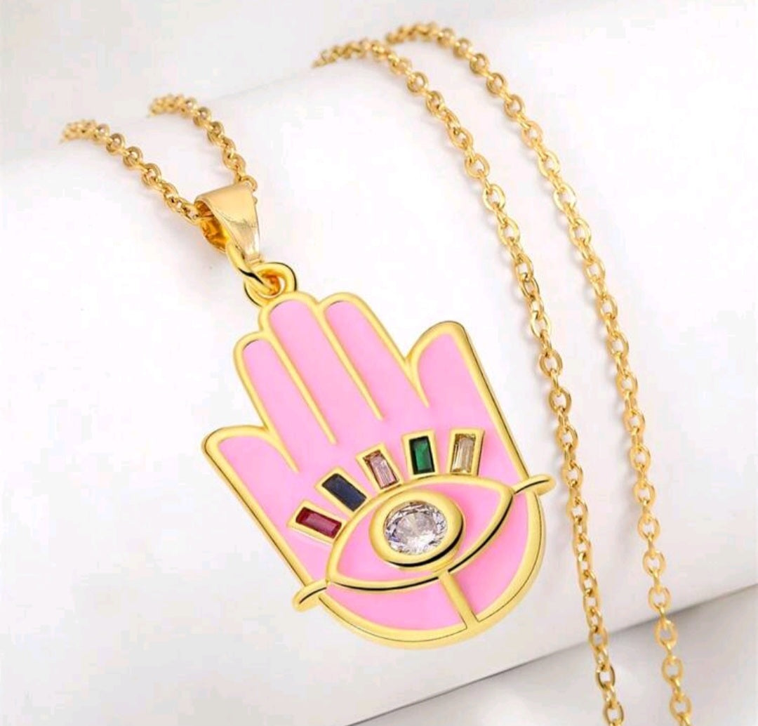 HAMSA HAND PENDANT NECKLACE