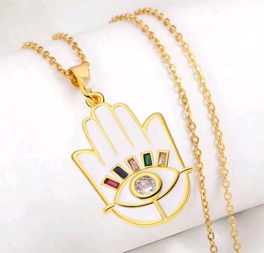 HAMSA HAND PENDANT NECKLACE