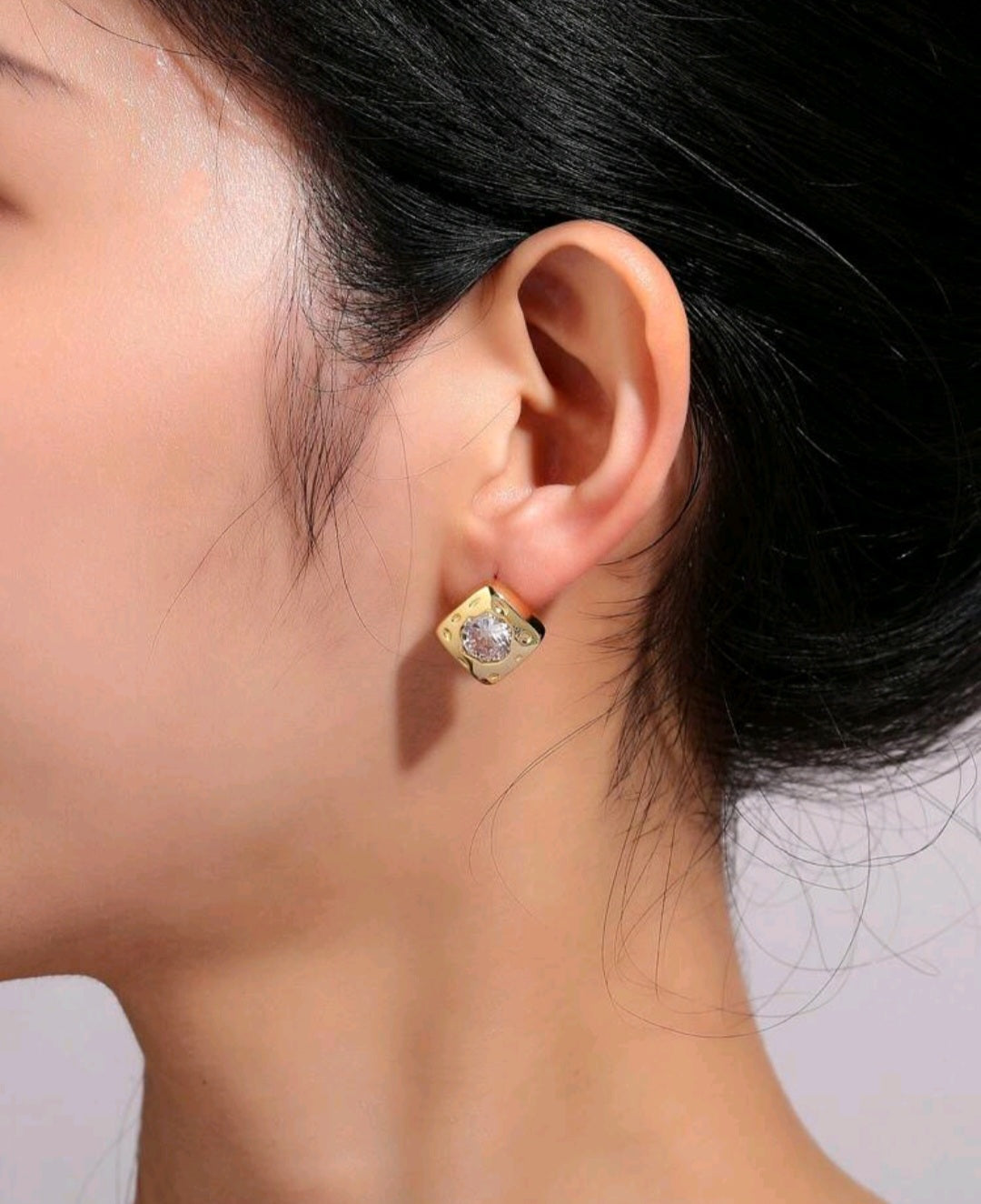 SQUARE ZIRCONIA EARRINGS