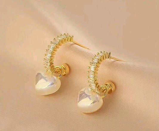 IRIDESCENT ZIRCONIA EARRINGS